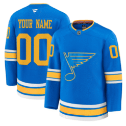 Custom St. Louis Blues Jersey Name, Number 2025-26 Premium All Stitched Hockey