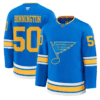 Jordan Binnington Jersey #50 St. Louis Blues 2025-26 Premium All Stitched Hockey