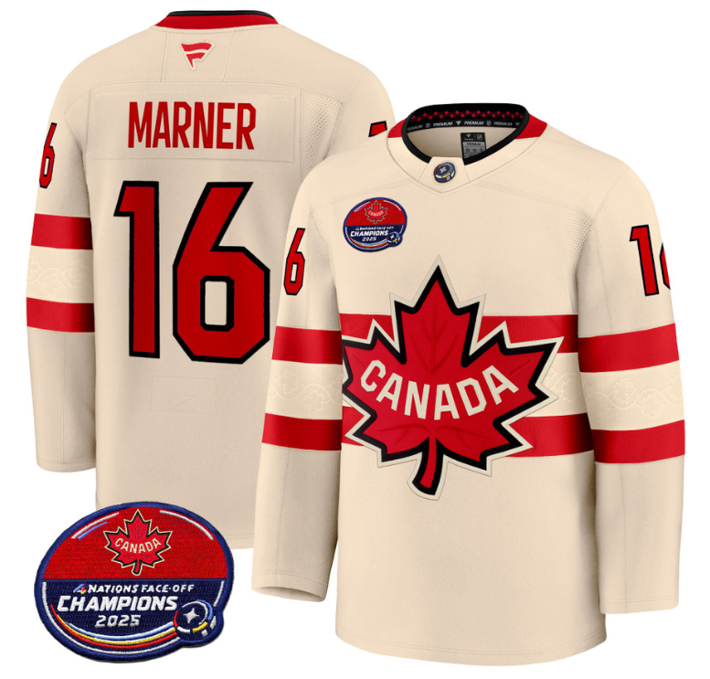 Mitch Marner Jersey #16 Canada 4 Nations Face-Off 2025 Champions V2 Stitched Hockey - Image 2