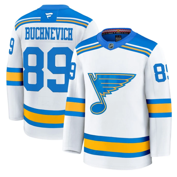 Pavel Buchnevich Jersey #89 St. Louis Blues 2025-26 Premium All Stitched Hockey - Image 2