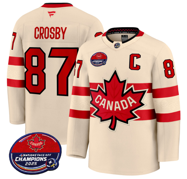 Sidney Crosby Jersey #87 Canada 4 Nations Face-Off 2025 Champions V2 Stitched Hockey - Image 3