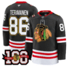Teuvo Teravainen Jersey #86 Chicago Blackhawks 100th Anniversary All Stitched Hockey
