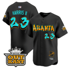 Michael Harris II Jersey #23 Atlanta Braves Graffiti A-Town Edition Stitched Baseball