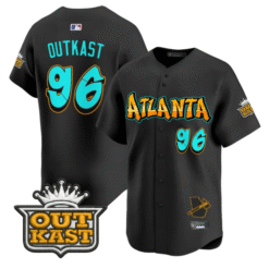 OutKast Jersey #96 Atlanta Braves Graffiti A-Town Edition Stitched Baseball