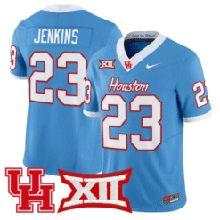 Parker Jenkins Jersey #23 Houston Cougars 2025 Vapor Limited Light Stitched Football