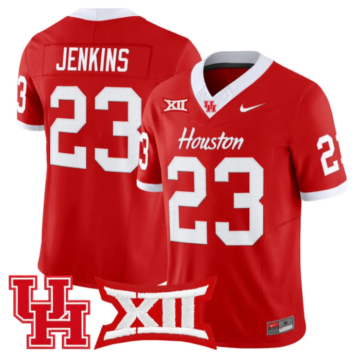 Parker Jenkins Jersey #23 Houston Cougars 2025 Vapor Limited Light Stitched Football - Image 3