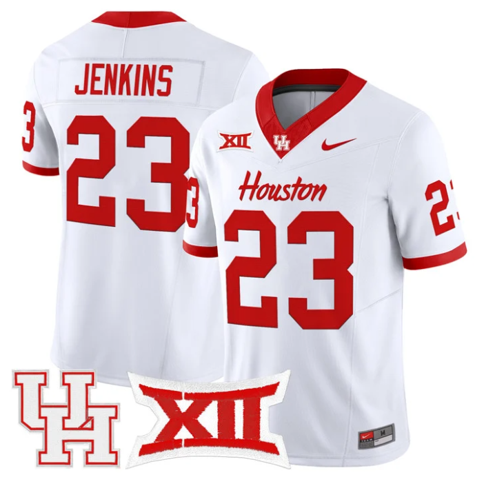 Parker Jenkins Jersey #23 Houston Cougars 2025 Vapor Limited Light Stitched Football - Image 2