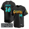 Rafael Devers Jersey #16 San Francisco Giants Graffiti Fog City Drop Stitched Baseball