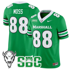 Randy Moss Jersey #88 Marshall Thundering Herd 2025 Kelly Stitched Football