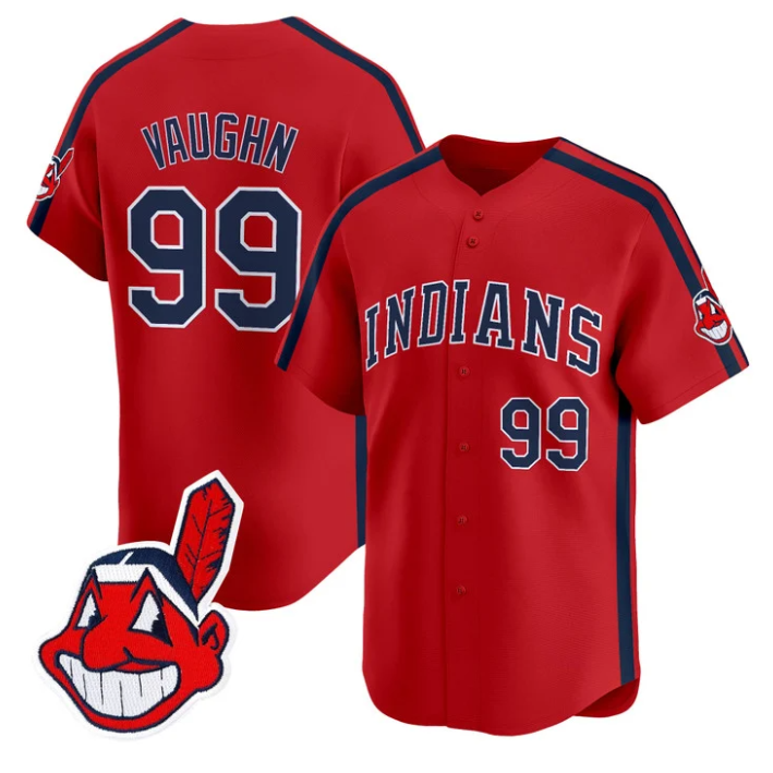 Ricky Vaughn Jersey #99 Cleveland Indians Ricky Wild Thing Vaughn Stitched Baseball - Image 3