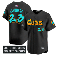 Ryne Sandberg Jersey #23 Chicago Cubs Graffiti North Side Edition Stitched Baseball