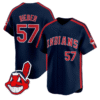 Shane Bieber Jersey #57 Cleveland Indians Ricky Wild Thing Vaughn Stitched Baseball