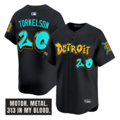 Spencer Torkelson Jersey #20 Detroit Tigers Graffiti Motor City Edition Stitched Baseball