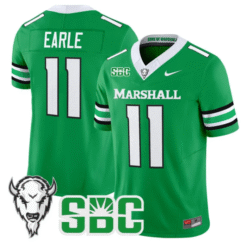 Stone Earle Jersey #11 Marshall Thundering Herd 2025 Kelly Stitched Football