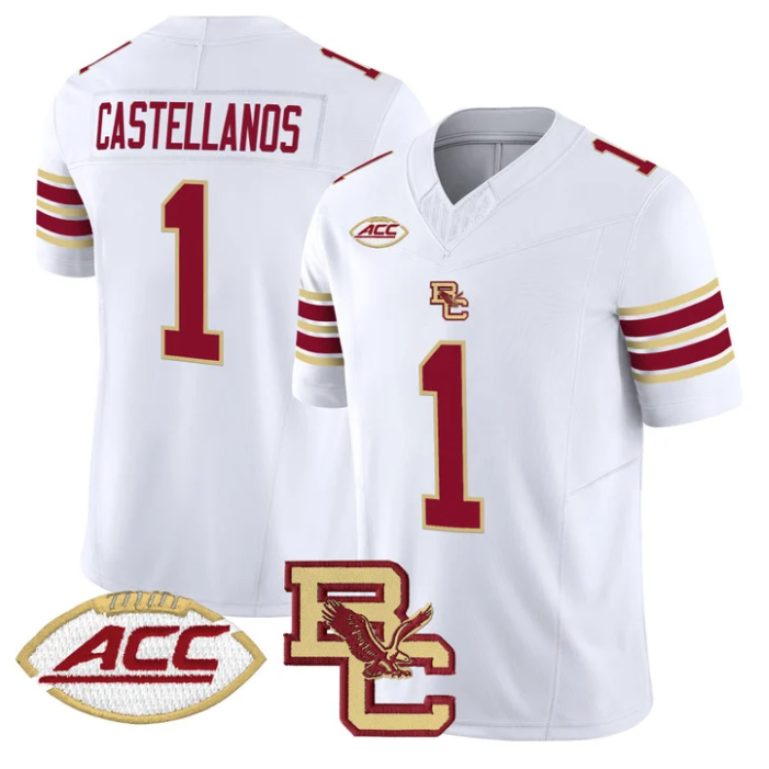 Thomas Castellanos Jersey #1 Boston College Eagles 2025 Vapor Stitched Football - Image 2