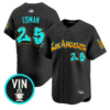 Tommy Edman Jersey #25 Los Angeles Dodgers Graffiti Street Style Stitched Baseball
