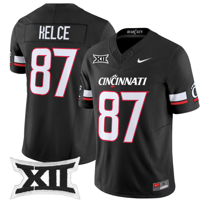 Travis Kelce Jersey #87 Cincinnati Bearcats 2025 Vapor Limited Stitched Football
