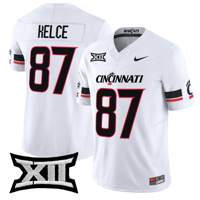 Travis Kelce Jersey #87 Cincinnati Bearcats 2025 Vapor Limited Stitched Football - Image 2