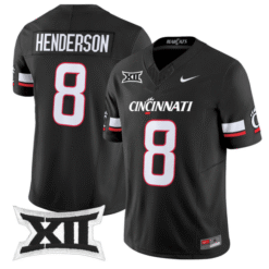 Xzavier Henderson Jersey #8 Cincinnati Bearcats 2025 Limited Stitched Football