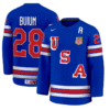 Zeev Buium Jersey #28 USA Hockey 2025 Premium Away All Stitched