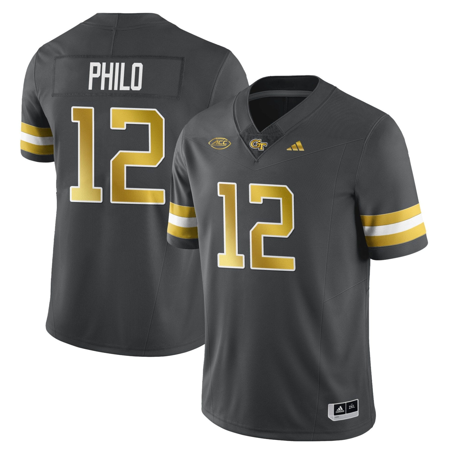 Aaron Philo Jersey #12 Georgia Tech Football 2025 Limited Football Stitched