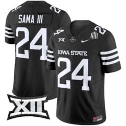 Alternative view of Abu Sama III Jersey #24 Iowa State Cyclones 2025 Stitched Football
