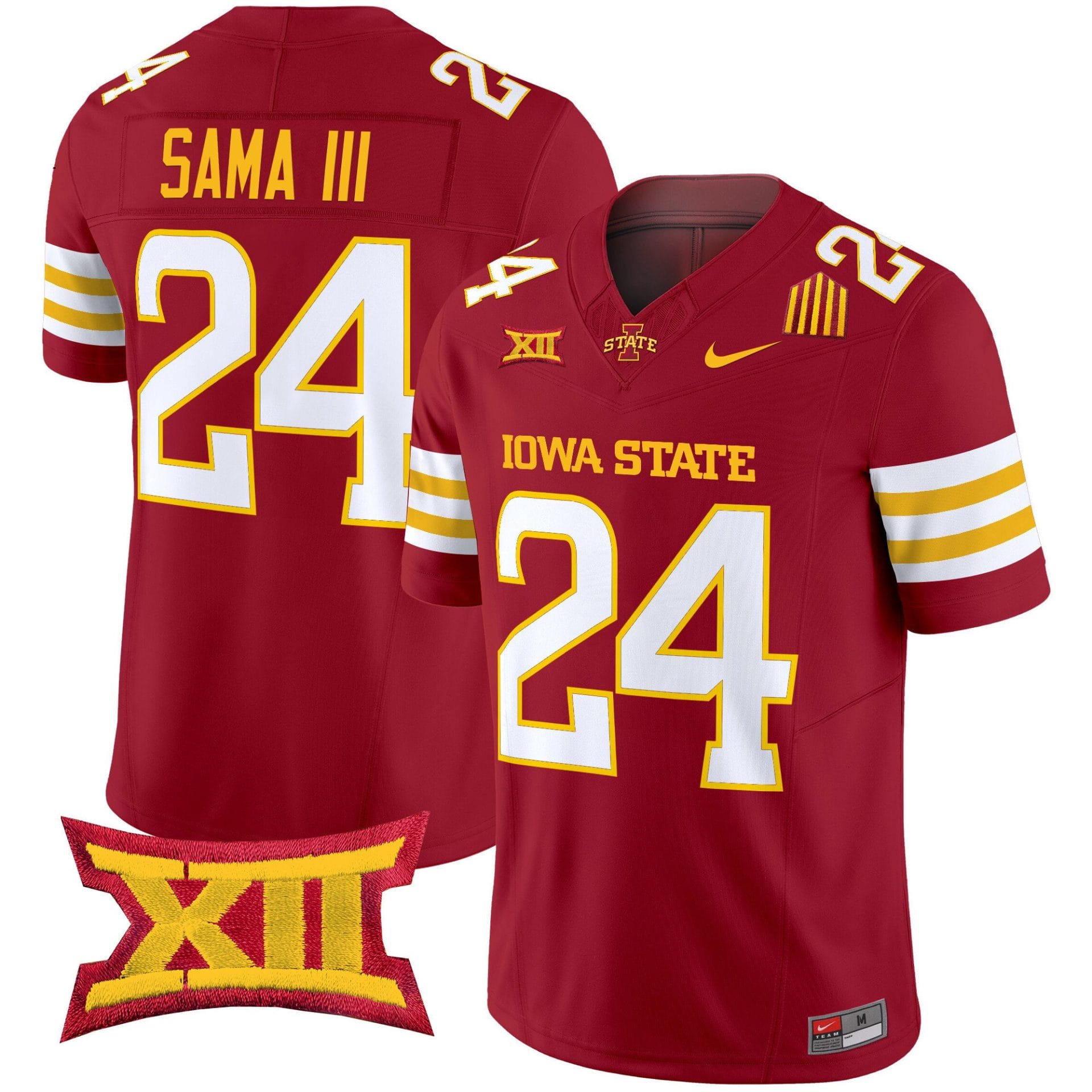 Abu Sama III Jersey #24 Iowa State Cyclones 2025 Stitched Football - Image 5