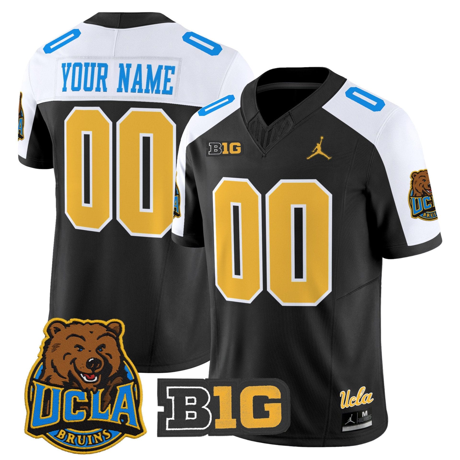 Custom UCLA Bruins Jersey Name, Number 2025 Vapor Limited Stitched Football