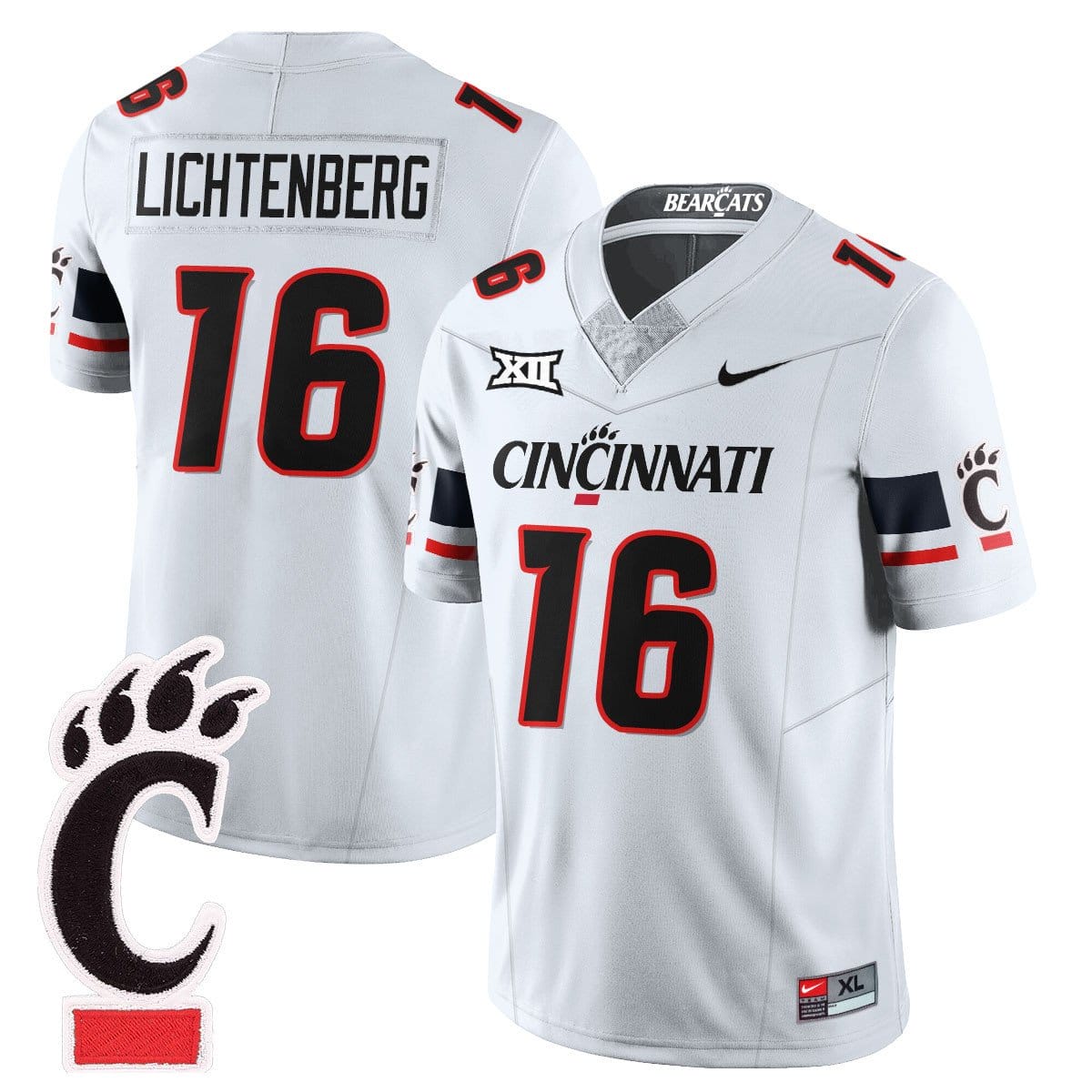 Brady Lichtenberg Jersey #16 Cincinnati Bearcats 2025 Stitched Football - Image 3