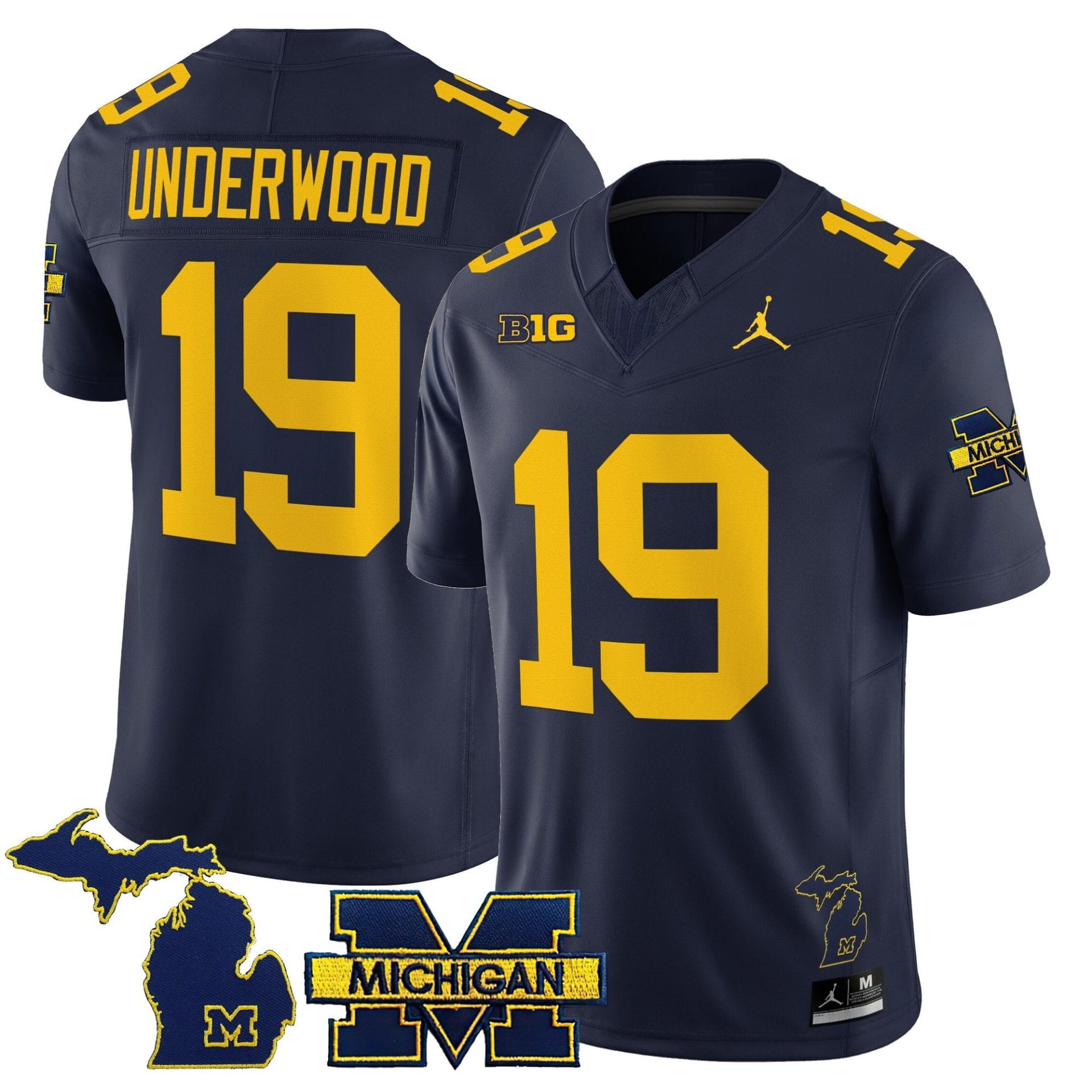 Bryce Underwood Jersey #19 Michigan Wolverines 2025 Stitched Football - Image 3