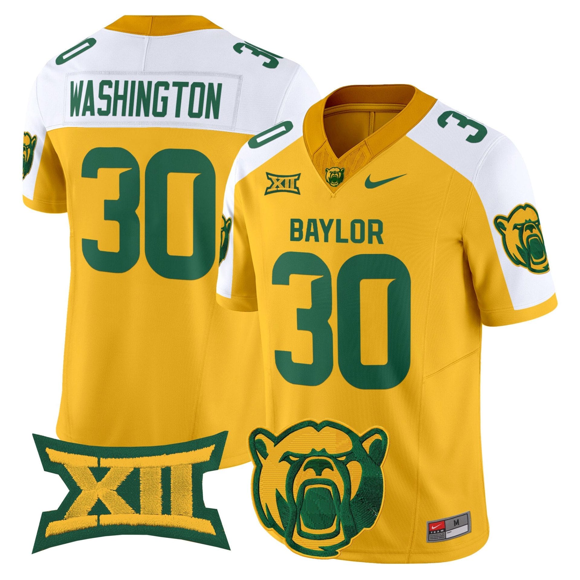 Bryson Washington Jersey #30 Baylor Bears 2025 V2 Vapor Stitched Football - Image 3