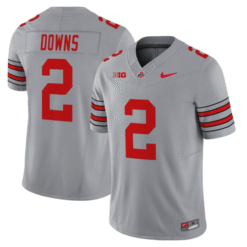 Alternative view of Caleb Downs Jersey #2 Ohio State Heritage Stripe 2025-26 Stitched Football