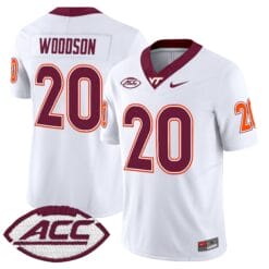 Alternative view of Caleb Woodson Jersey #20 Virginia Tech Hokies 2025 Stitched Football