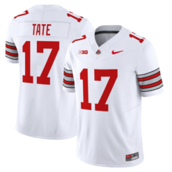 Alternative view of Carnell Tate Jersey #17 Ohio State Heritage Stripe 2025-26 Stitched Football