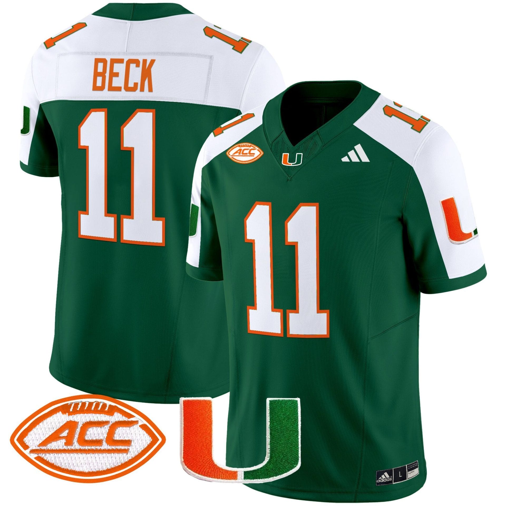 Carson Beck Jersey #11 Miami Hurricanes 2025 Limited Stitched Football - Image 6