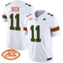 Alternative view of Carson Beck Jersey #11 Miami Hurricanes 2025 Limited Stitched Football