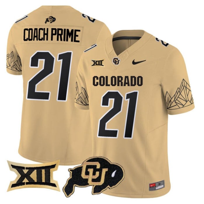 Coach Prime Jersey #21 Colorado Buffaloes 2025 Limited V2 Stitched Football