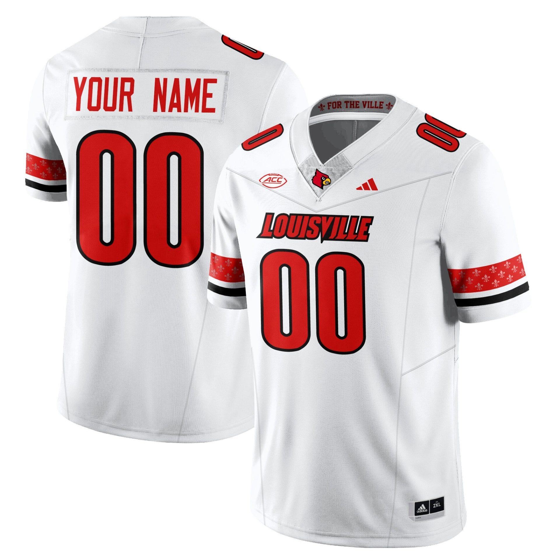 Custom Louisville Cardinals Jersey Name, Number 2025 Vapor Limited Stitched Football - Image 2
