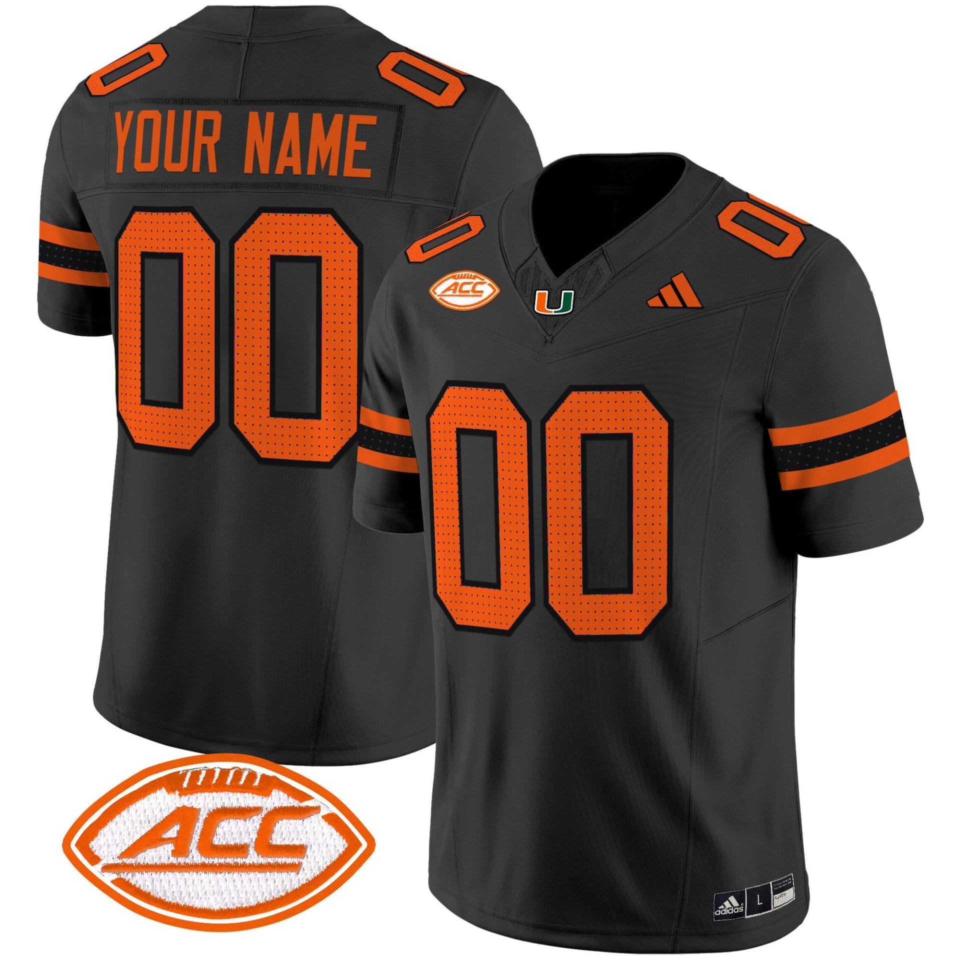 Custom Miami Hurricanes Jersey Name, Number 2025 Limited Football Stitched