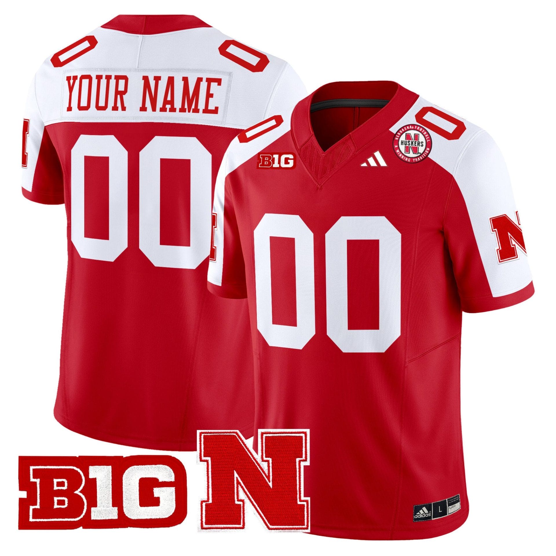 Custom Nebraska Cornhuskers Jersey Name, Number 2025 Stitched Football - Image 3