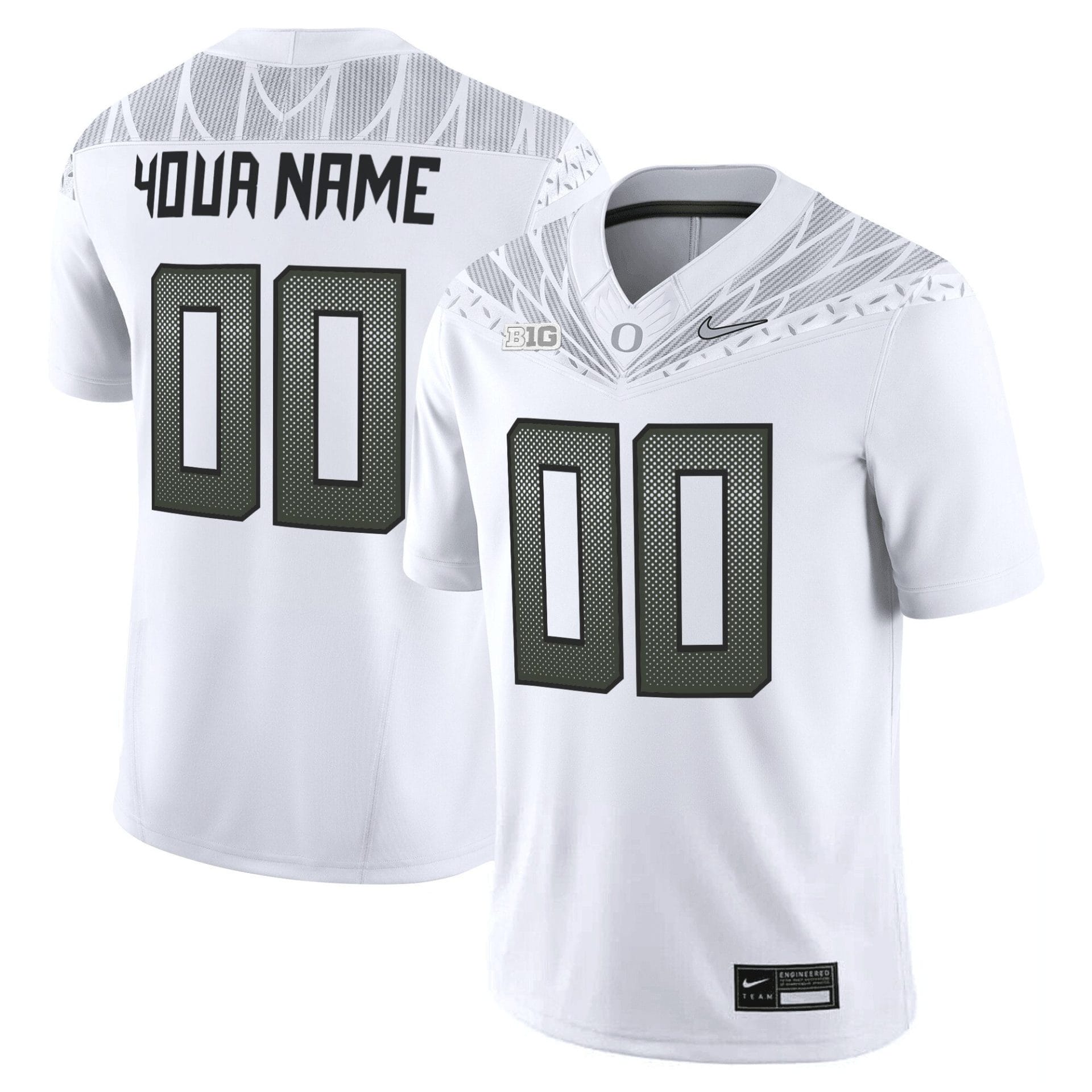 Custom Oregon Ducks Jersey Name, Number 2025 Vapor Limited V2 Stitched Football - Image 2