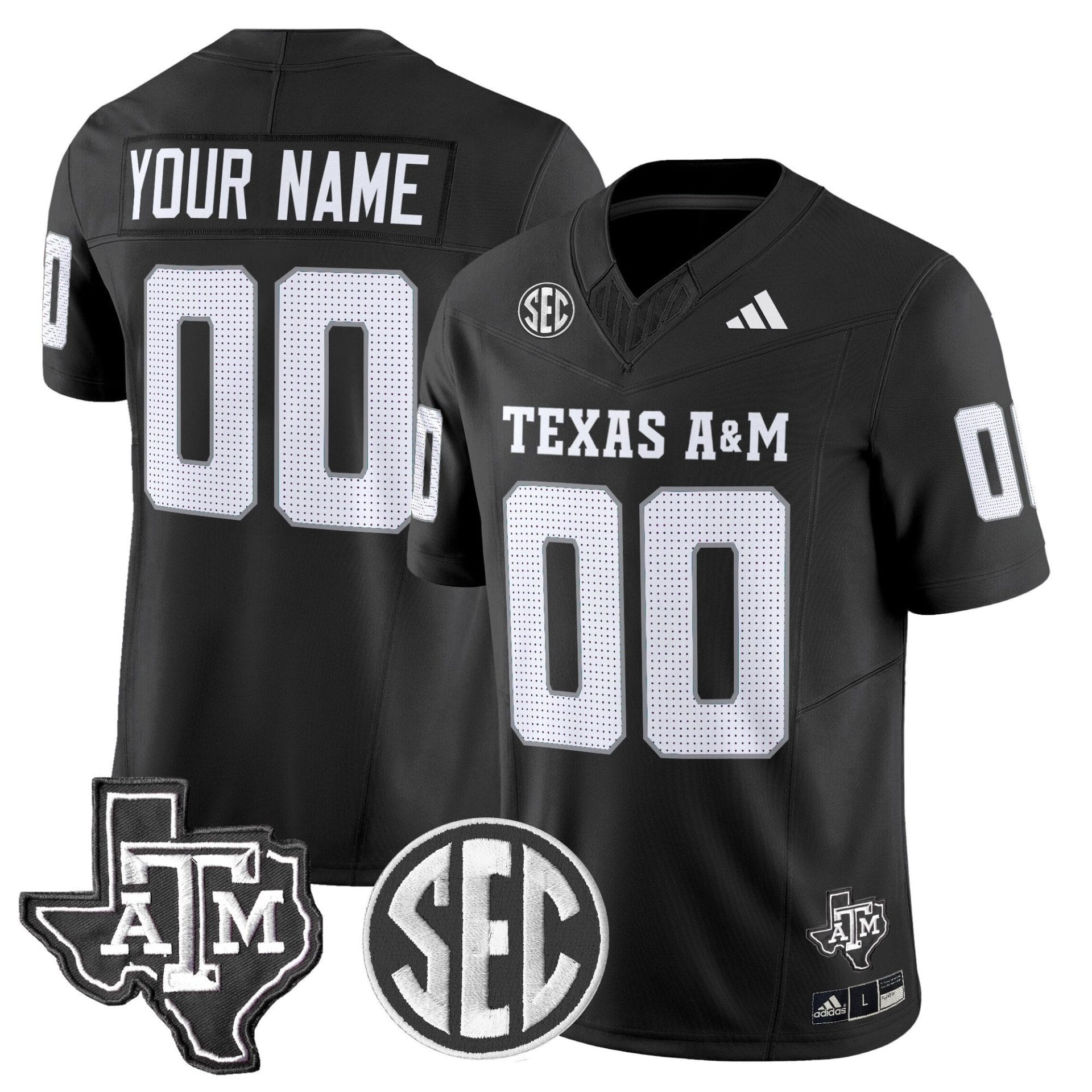 Custom Texas A&M Aggies Jersey Name, Number 2025 Vapor Stitched Football - Image 5