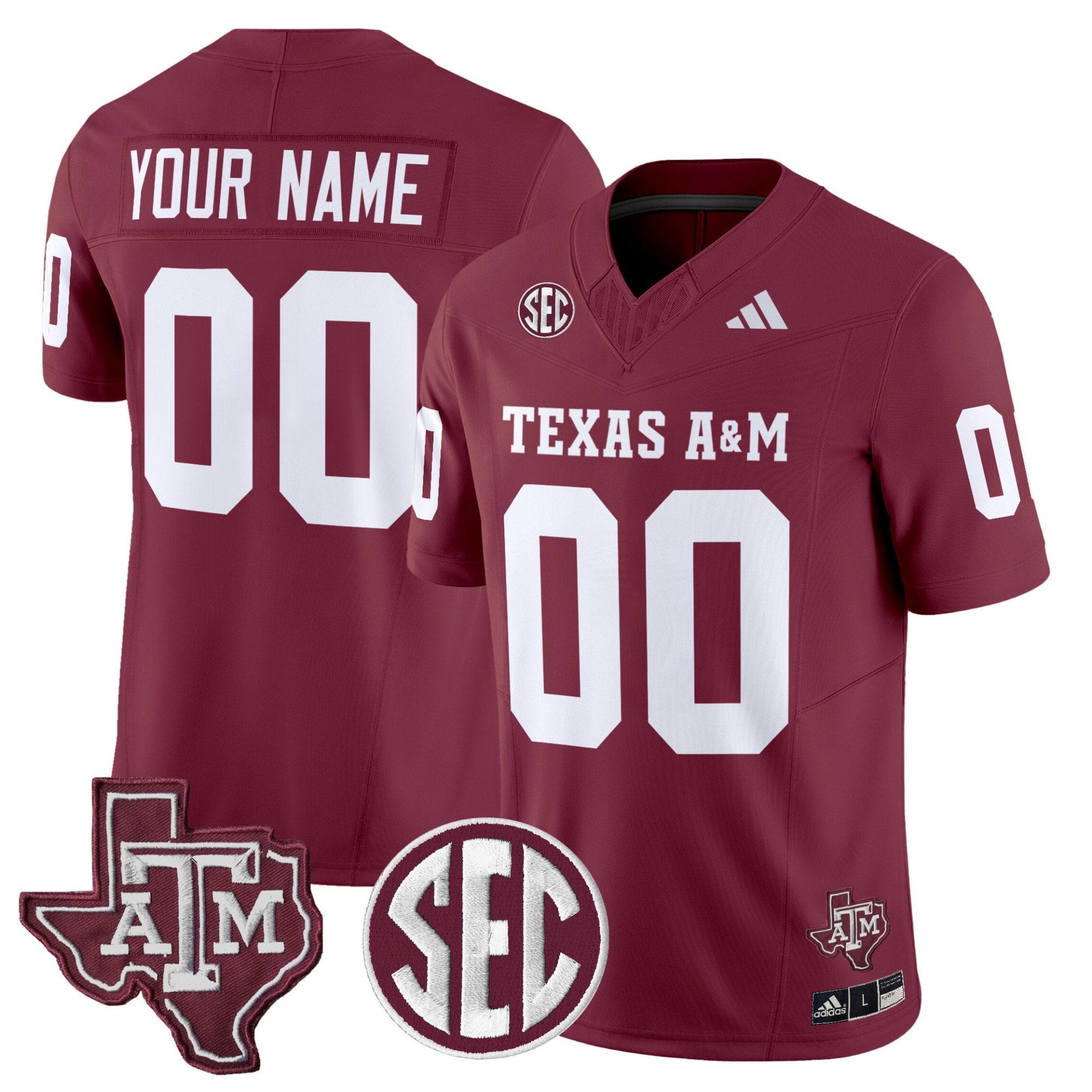 Custom Texas A&M Aggies Jersey Name, Number 2025 Vapor Stitched Football - Image 3