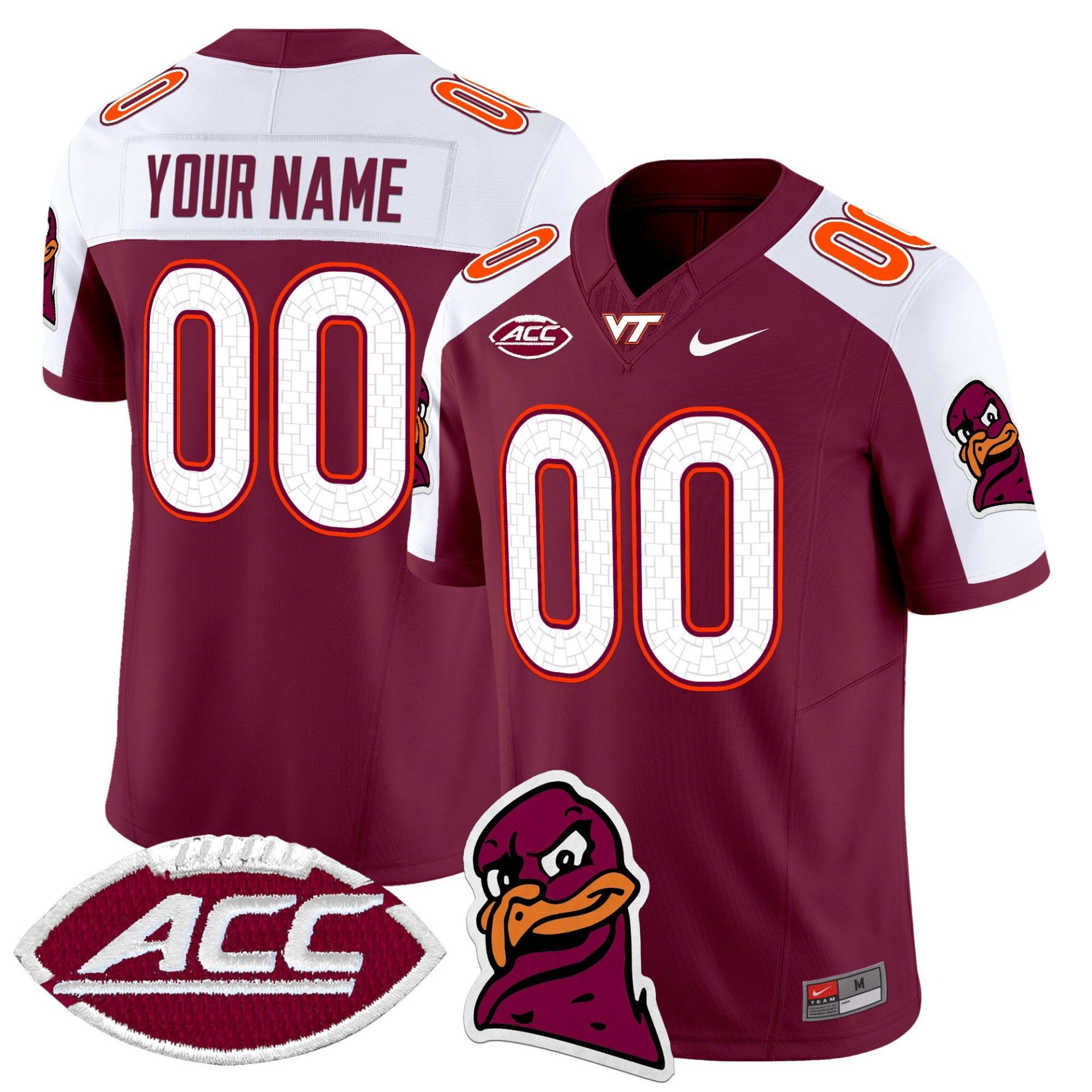 Custom Virginia Tech Hokies Jersey 2025 Limited Stitched Football