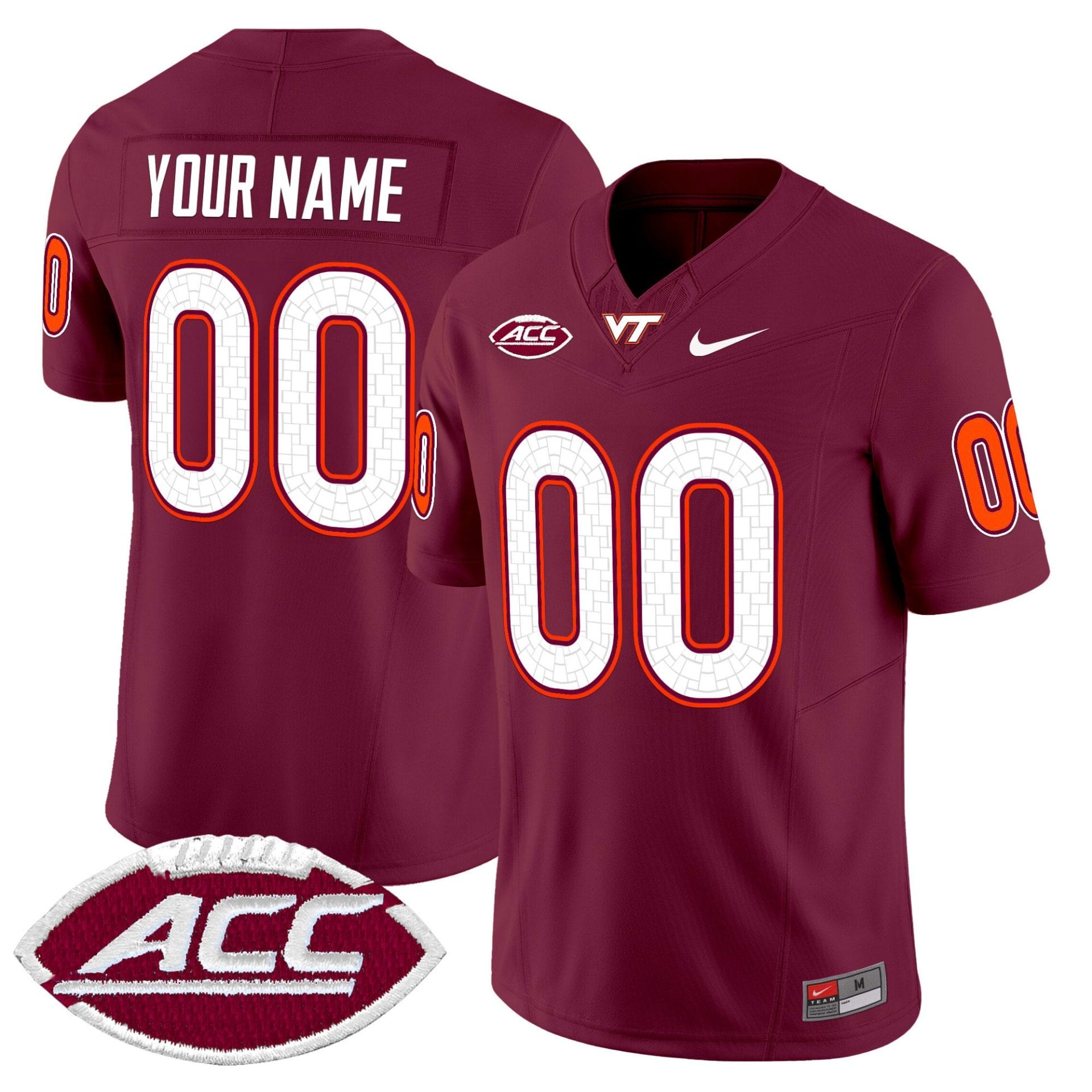 Custom Virginia Tech Hokies Jersey 2025 Limited Stitched Football - Image 5