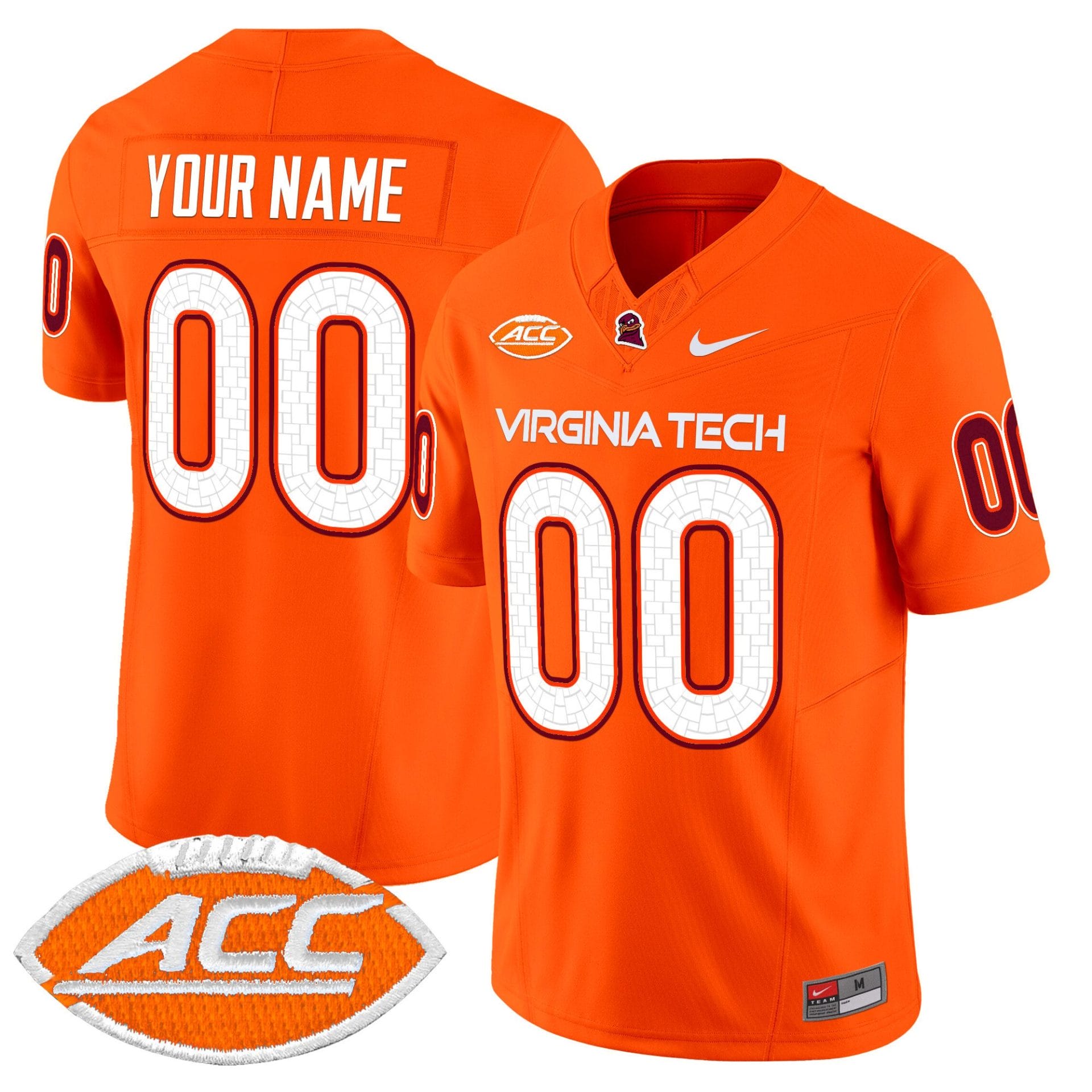 Custom Virginia Tech Hokies Jersey 2025 Limited Stitched Football - Image 3