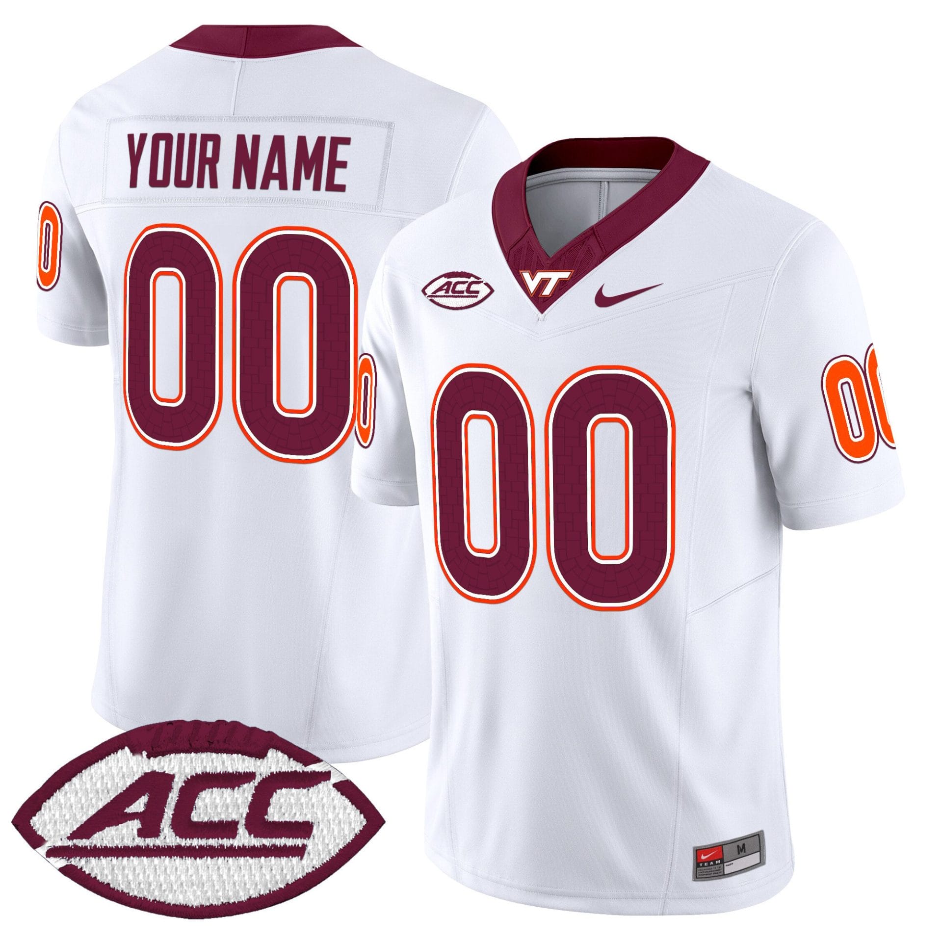 Custom Virginia Tech Hokies Jersey 2025 Limited Stitched Football - Image 2
