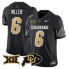 Drelon Miller Jersey #6 Colorado Buffaloes 2025 Limited V2 Stitched Football