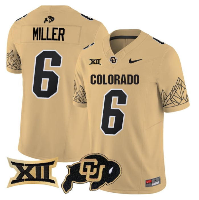 Drelon Miller Jersey #6 Colorado Buffaloes 2025 Limited V2 Stitched Football - Image 5
