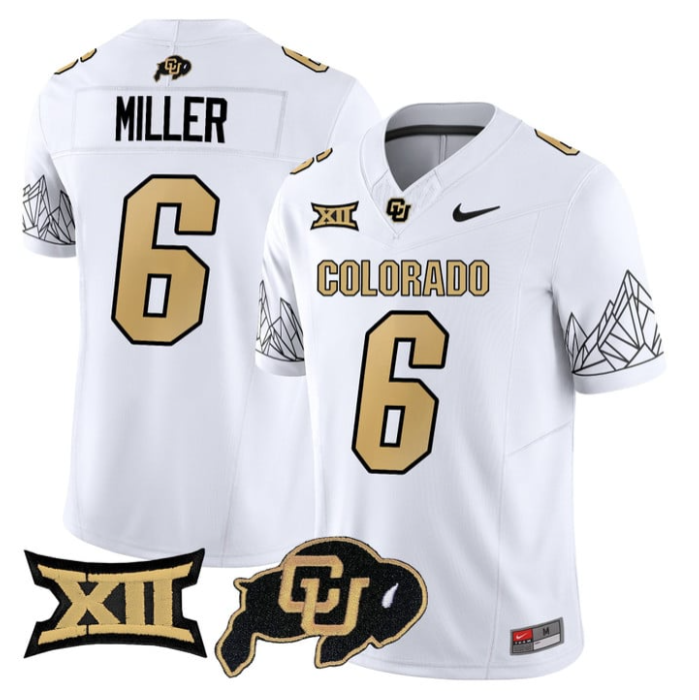 Drelon Miller Jersey #6 Colorado Buffaloes 2025 Limited V2 Stitched Football - Image 2